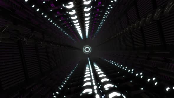3D Sci-Fi Abstract Spaceship Corridor V55 alt