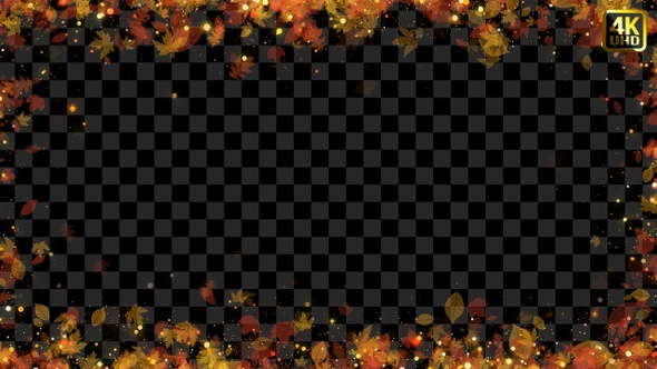 Autumn Particle Frame Overlay