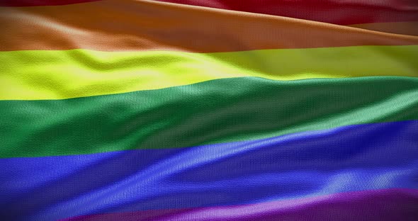 LGBT waving flag looped 4K alt