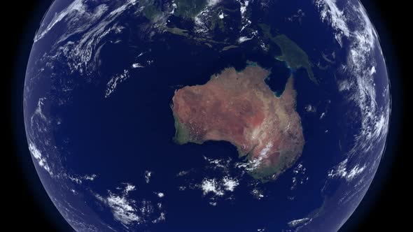 Earth View - Australia - Alpha Channel FullHD