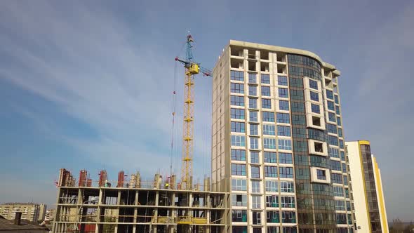 High Residential Apartment Building Under Construction alt