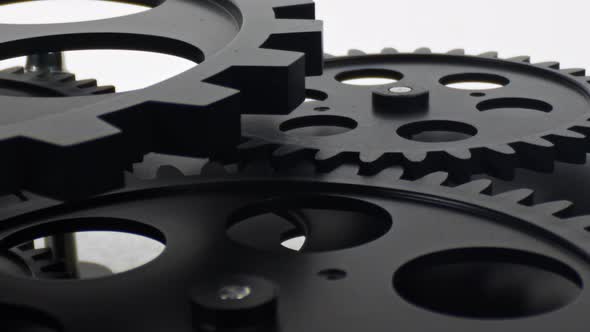 Black Mechanical Gears And Cogwheels 2 alt
