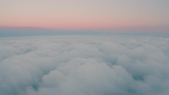 Beautiful clouds at sunset alt