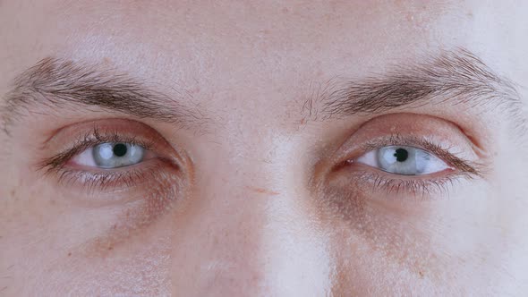 Close Up Male Eyes