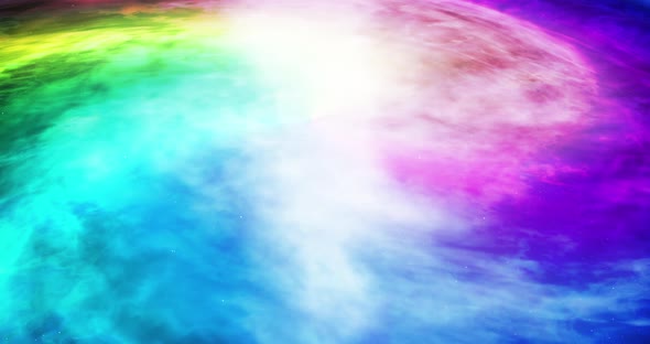 4k Equality and peace galaxy concept. Rainbow color galaxy. LGBT world concept.