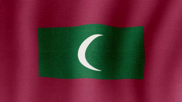 The National Flag of Maldives