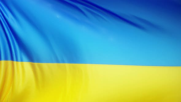 UKRAINE Flag 4k Seamless Loop