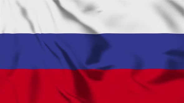4K Russia Flag - Loopable