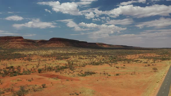 George Gill Range, Watarrka National Park, Petermann, Northern Territory, Australia 4K Aerial Drone