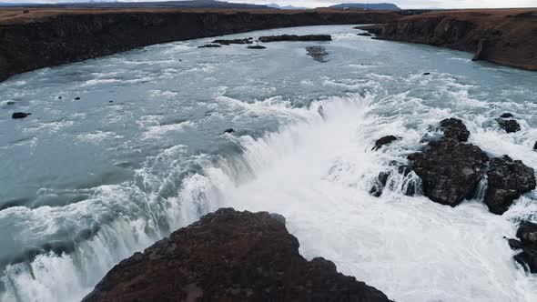Urridafoss Beautiful Waterfall in Iceland