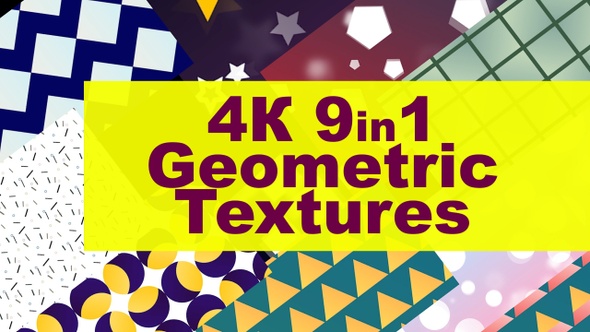 9in1 4K Geometric Textures Loops