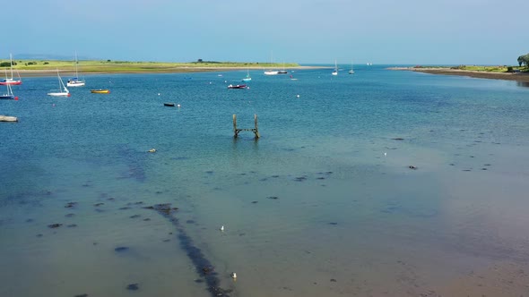 Aerial view beach in Malahide alt