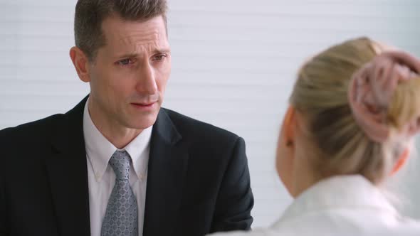 Job Seeker in Job Interview Meeting with Manager alt