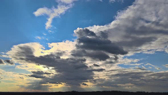 Amazing Pink Purple Sky During Sunset Over Beautiful Natural View of Heaven alt