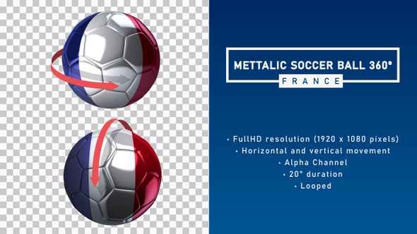 Metallic Soccer Ball 360º - France