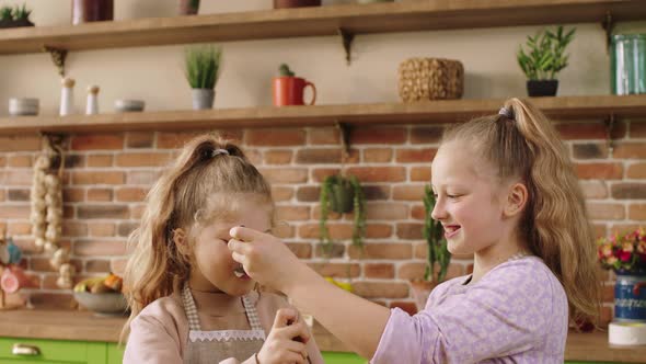 Very Charismatic and Cute Two Small Sister in the alt