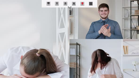 Corporate Video Call Fun Web Chat Business Team alt