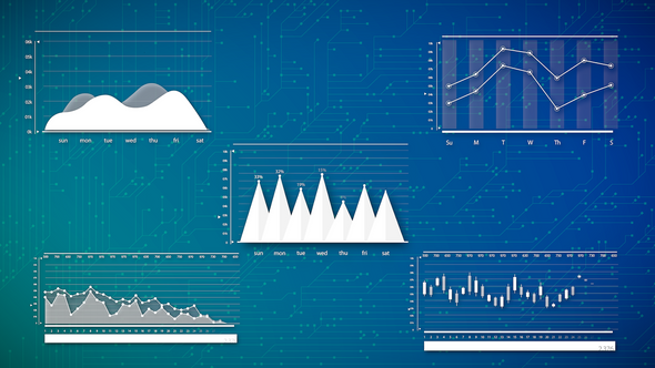 Infographics Chart Pack With Alpha Channel