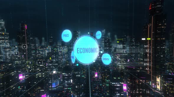Digital Abstract Smart Economic Bagde