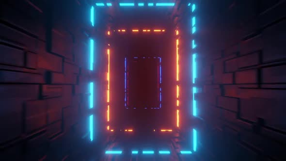 Neon Frames Tunnel