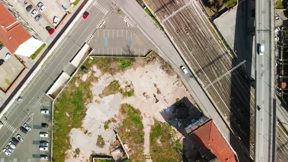 Aerial View of Ancient Thermal Springs in Leghorn Tuscany alt