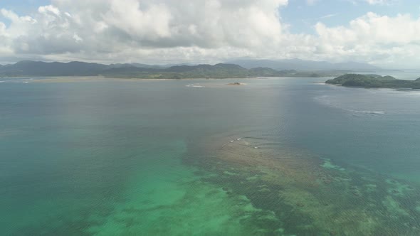 Seascape with Beach and Sea. Philippines, Luzon alt