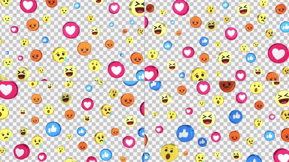 Looped Social Media Emoji On Alpha