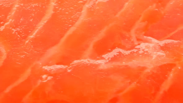 Salmon fish piece. Fresh red fish. alt