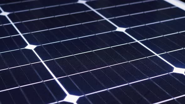 Solar Panel Rotate. Monocrystalline Solar Battery. Solar Energy. Silicon Wafer alt