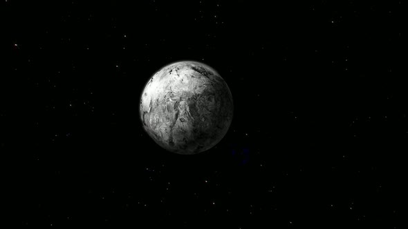 Haumea spinning 3d planet alt