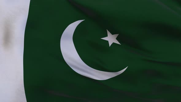 Realistic Pakistan Flag 4K 60fps Loop