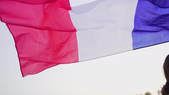Flag of France in the Wind