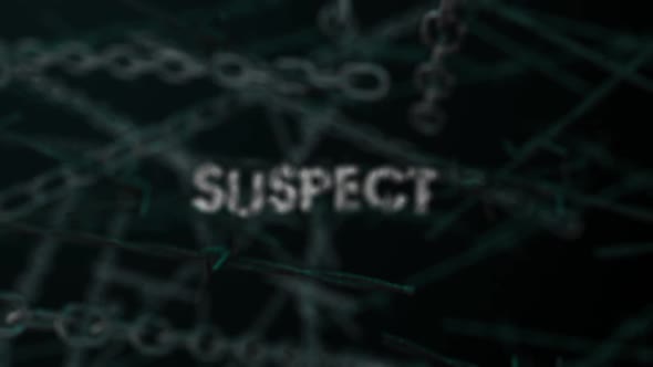 3D Dark Crime Background Word Suspect alt