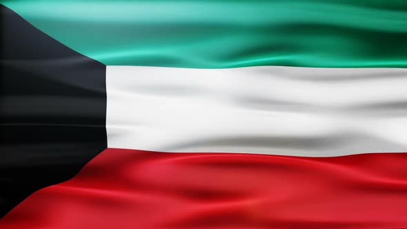 Kuwait Flag Waving alt