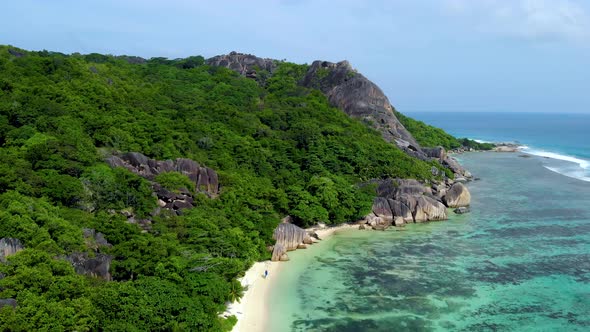 La Digue Seychelles Tropical Beach During a Luxury Vacation in the Seychelles alt