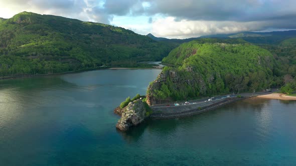 Maconde Beach Bathing in Beautiful Sunlight with Amazing Surrounding Landscape alt