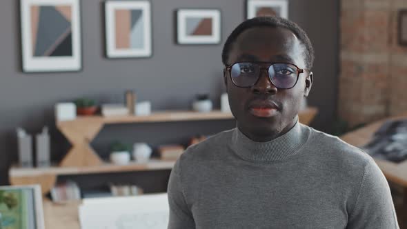 African American Man in Office alt