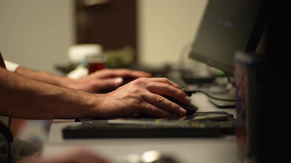 Hand Clicking Computer Mouse alt