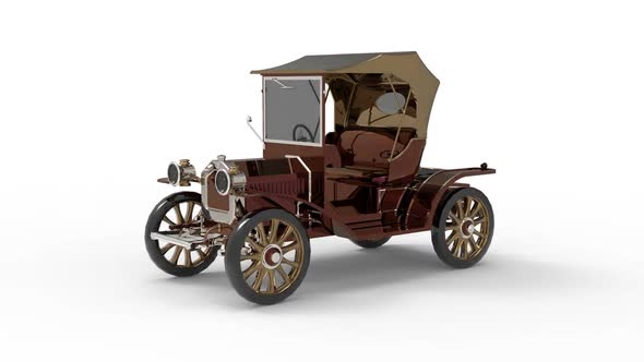 Old car with antique style alt