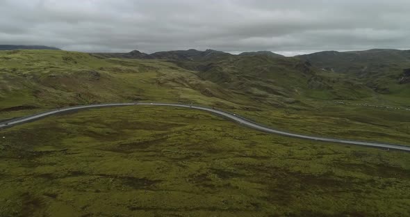 Aerial Landscape Iceland