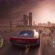 4K fake shooter and racing gameplay. Getting to the city at sunset with HUD - VideoHive Item for Sale