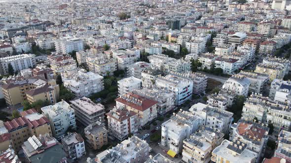 Aerial View Alanya Turkey  Resort Town Seashore alt