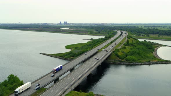 Highway Bridge From Above, Drone Stock Footage By Drone Rune 2 alt