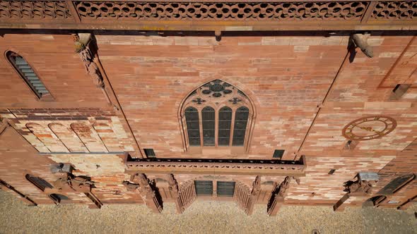 Facade of Basel Minster  the Famous Cathedral in the City of Basel Switzerland alt