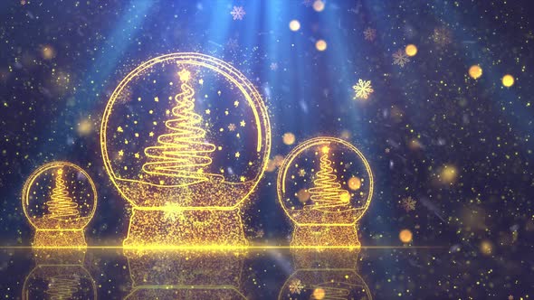 Christmas Snow Globe Background 6 alt
