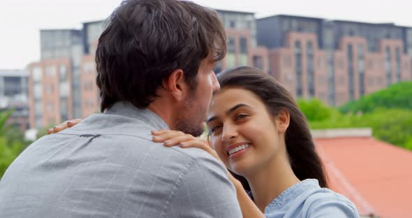 Romantic couple interacting with each other 4k alt