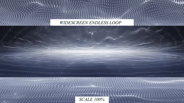 Stage Wave Particles Widescreen Loop Background alt