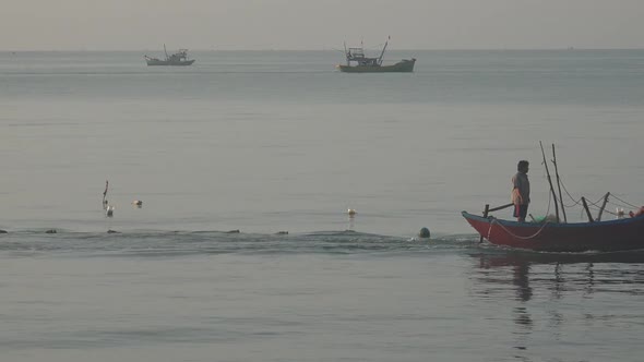 Asian Fishing Boats 