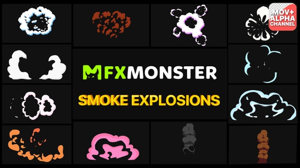 Smoke Explosions Pack | Motion Graphics