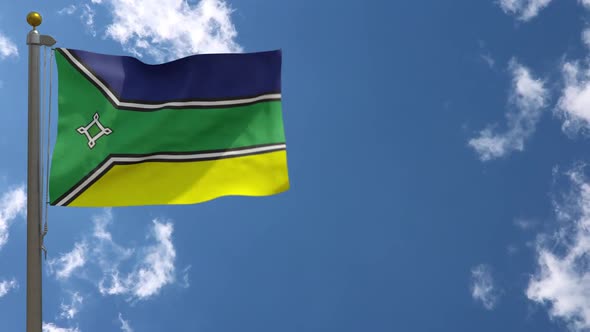 Amapa Flag (Brazil) On Flagpole alt